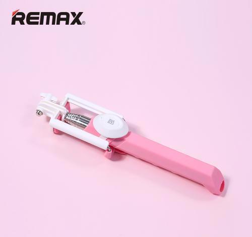 ไม้เซลฟี่ Monopod Remax Bluetooth P3 สีชมพู